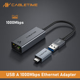 USB 3.0 to Gigabit Ethernet Adapter 1000Mbps RJ45